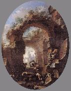 ROSA, Salvator A Friar Tempted by Demons dy oil painting